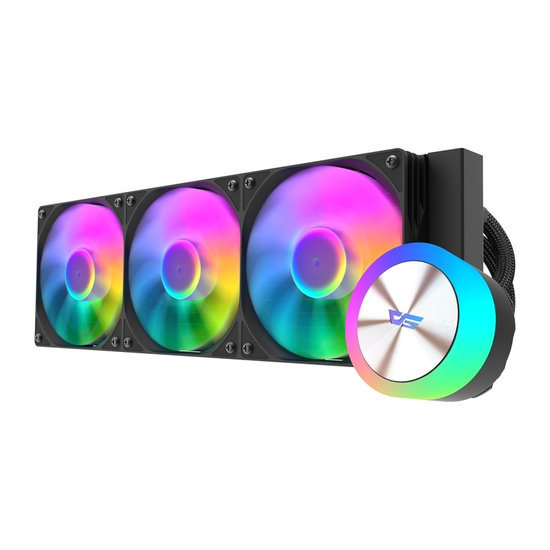 Darkflash DG360 CPU-hűtő, fekete (DG360 Black)