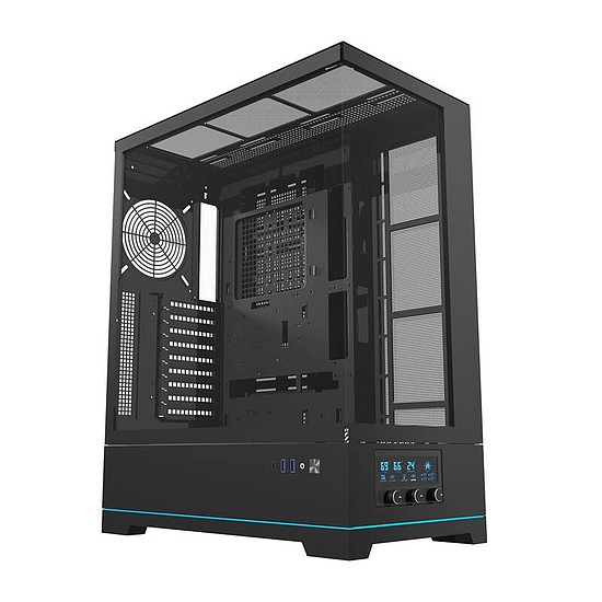 Darkflash DY451 számítógépház ventilátorok nélkül fekete (DY451L Black)