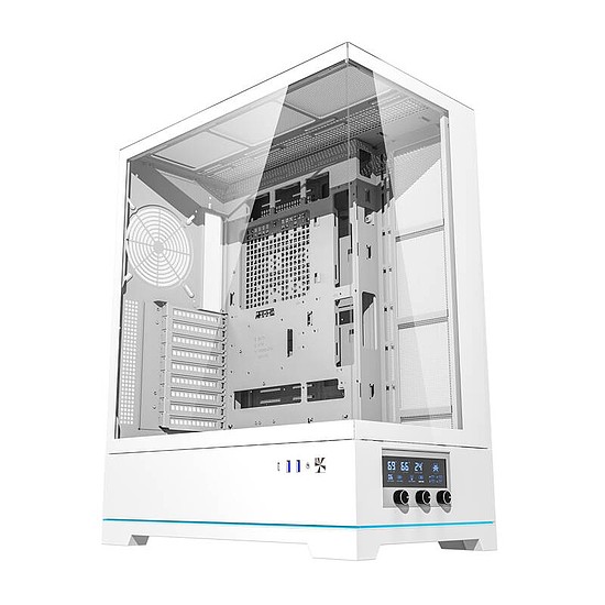 Darkflash DY451L számítógépház ventilátorok nélkül fehér (DY451L White)