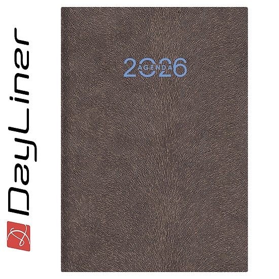 Dayliner agenda Animal A5 napi Grizzly szürkésbarna 2026