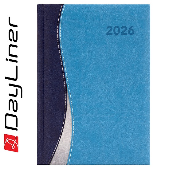 Dayliner agenda Dubai A5 napi kék-világoskék 2026