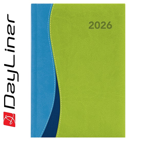 Dayliner agenda Dubai A5 napi kék-zöld 2026
