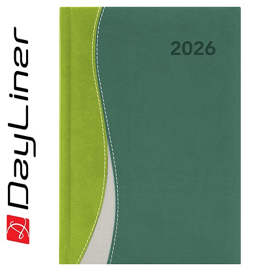 Dayliner agenda Dubai A5 napi zöld-zöld 2026