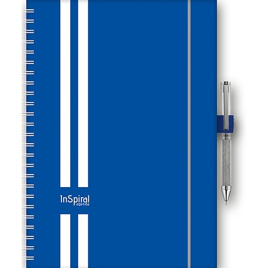 Dayliner agenda InSpiral A5 heti GT kék-fehér 2026