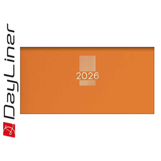Dayliner agenda MyPastel fekvő zsebnaptár narancs 2026