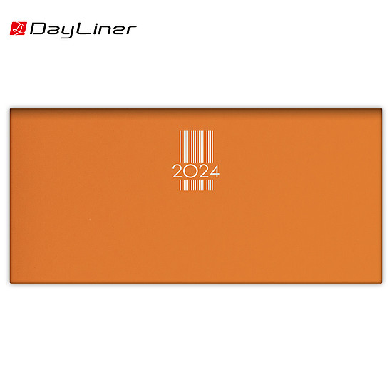 Dayliner agenda MyPastel fekvő zsebnaptár narancs 2024