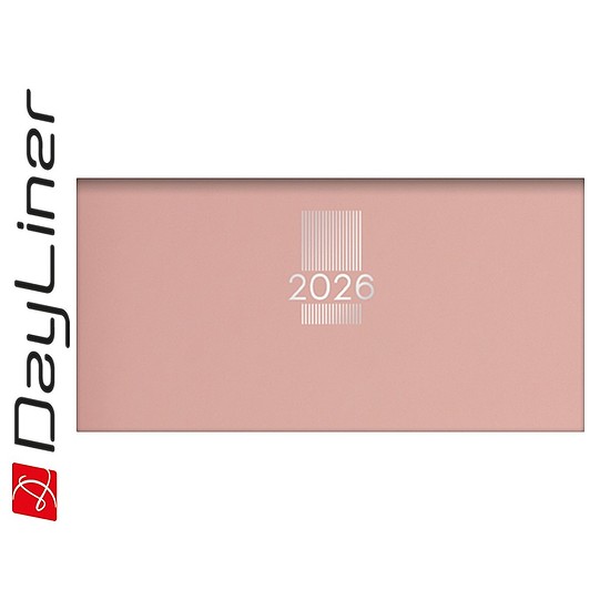 Dayliner agenda MyPastel fekvő zsebnaptár púder 2026