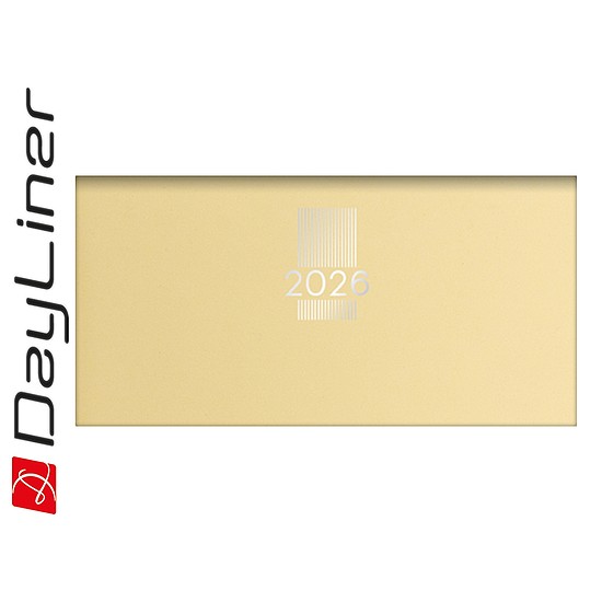 Dayliner agenda MyPastel fekvő zsebnaptár sárga 2026