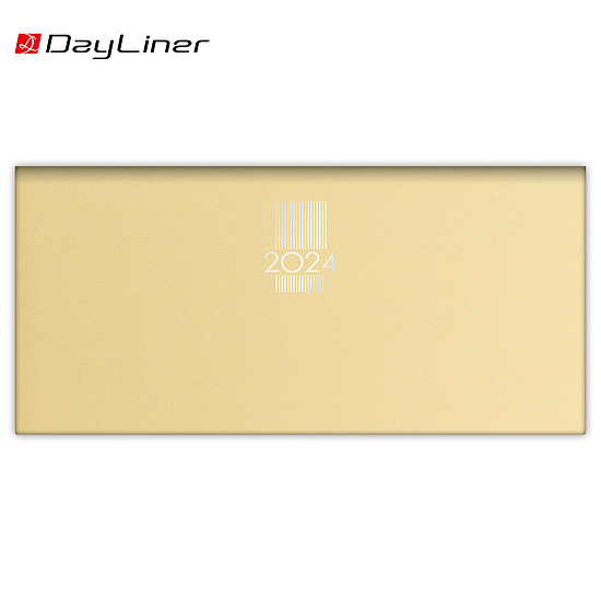Dayliner agenda MyPastel fekvő zsebnaptár sárga 2024