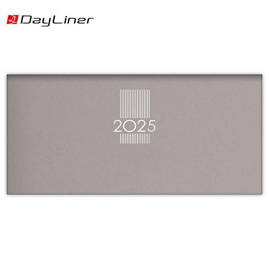 Dayliner agenda MyPastel fekvő zsebnaptár szürke 2025