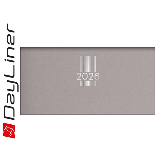 Dayliner agenda MyPastel fekvő zsebnaptár szürke 2026