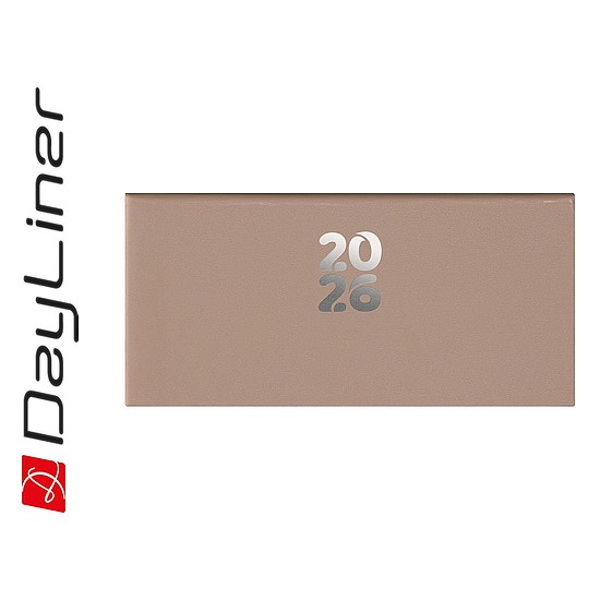 Dayliner agenda Pannon fekvő zsebnaptár natúr 2026