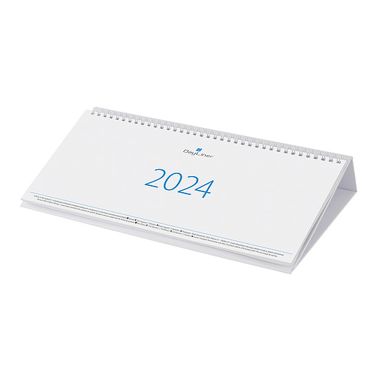 Dayliner asztali naptár Club 320x150 mm, fekvő háttal fehér 2024
