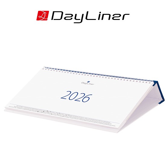 Dayliner asztali naptár Club fekvő kék 2026