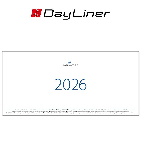 Dayliner asztali naptár Club tömb 2026