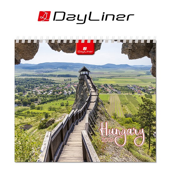 Dayliner asztali naptár Hungary álló mini 2026