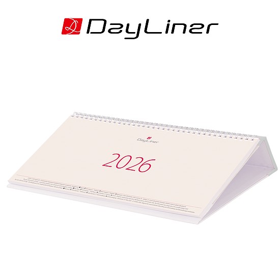Dayliner asztali naptár Kódex fekvő fehér 2026