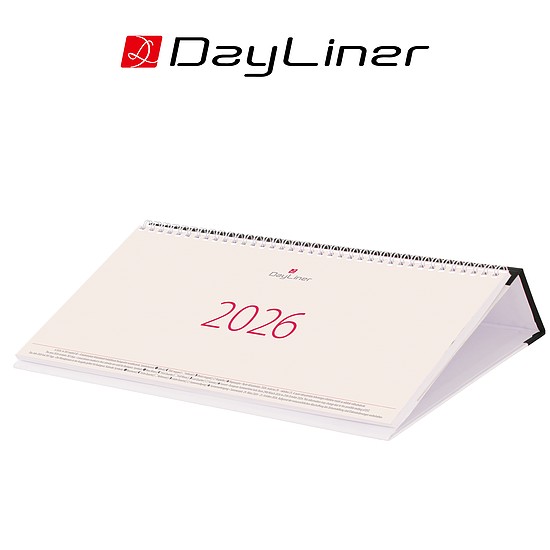 Dayliner asztali naptár Kódex fekvő fekete 2026