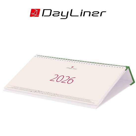 Dayliner asztali naptár Kódex fekvő zöld 2026
