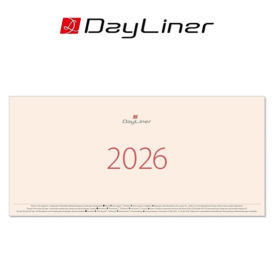 Dayliner asztali naptár Kódex tömb 2026