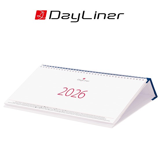 Dayliner asztali naptár Oktáv fekvő kék 2026
