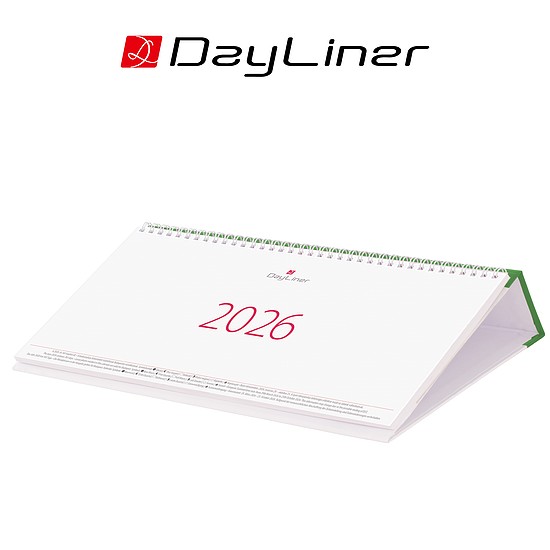 Dayliner asztali naptár Oktáv fekvő zöld 2026