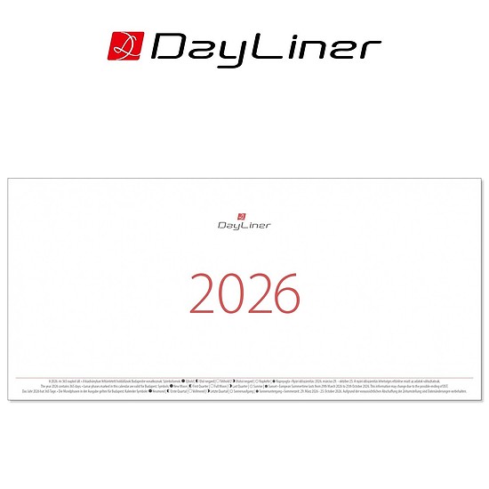 Dayliner asztali naptár Oktáv tömb 2026