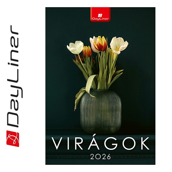 Dayliner falinaptár Virágok B4 2026