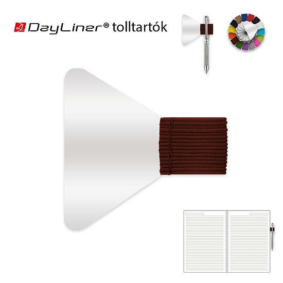 Dayliner napló tolltartó (bordó)