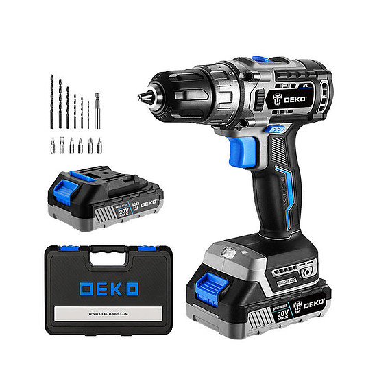 Deko Tools DKBL20DU3-S3 kefe nélküli fúrógép 20V