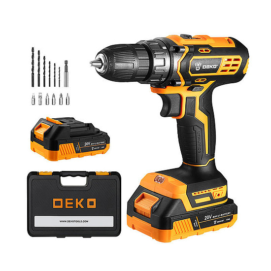 Deko Tools DKCD20XL01-10S3 Akkus fúrógép 20V