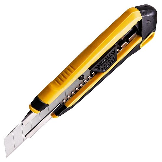 Deli Tools EDL018Z sniccer kés, sárga