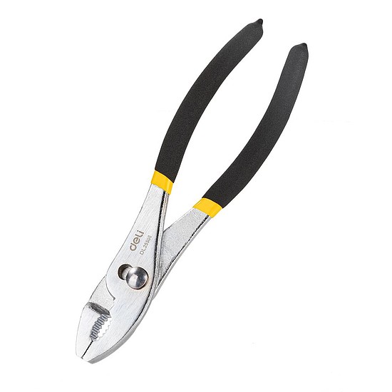 Deli Tools EDL25508 ´slip-joint´ fogó 8", fekete / sárga