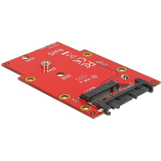 Delock 1.8 Converter Micro SATA 16 Pin > M.2 NGFF (62636)