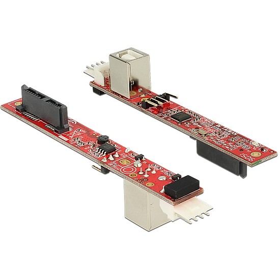 Delock 13 tűs Slim SATA-átalakító > B típusú USB 2.0-s csatlakozóhüvely (62651)