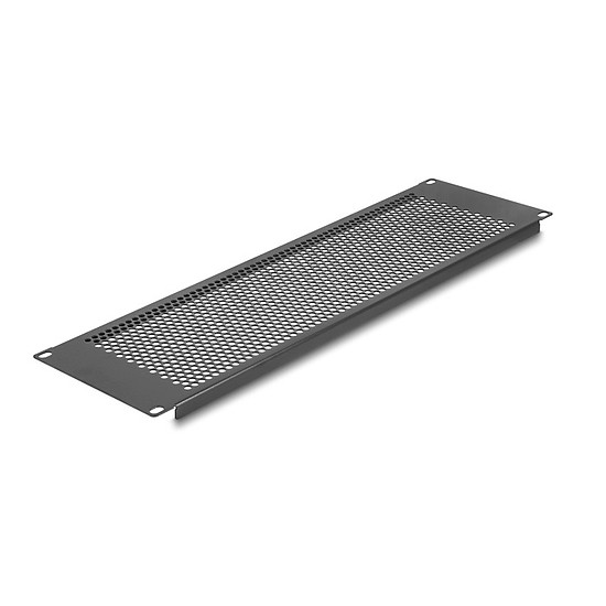 Delock 19 vakpanel kerek lyukakkal 3U fekete