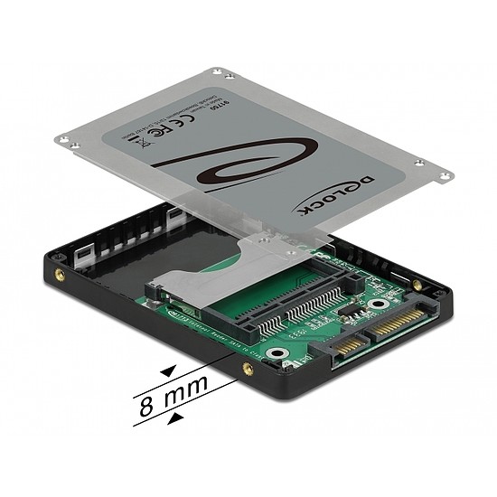 Delock 2.5 SATA kártyaolvasó CFast memóriakártyákhoz (91750)