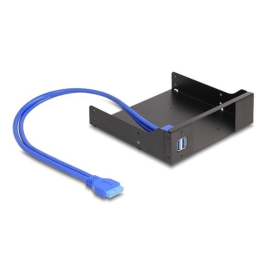 Delock 5.25 fém beszerelési keret USB 5 Gbps Hub-bal Slim Bay Mobile Rack-hez