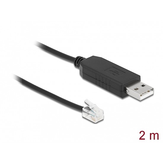 Delock Adapter cable USB Type-A to Serial RS-232 RJ9/RJ10 with ESD protection Celestron NexStar 2 m (66734)