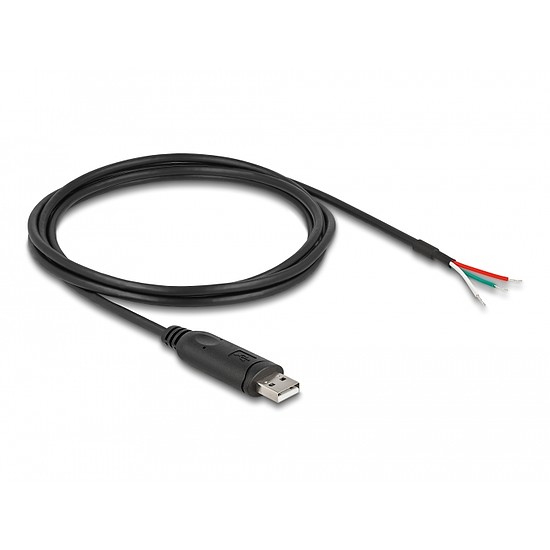 Delock Adapter kábel A-típusú USB 2.0 - soros RS-485 3 nyílt vezetékvéggel 2 m