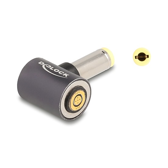 Delock Adapter Laptop töltő kábelhez 5,5 x 2,5 mm apa mágneses 8 tűs konnektor