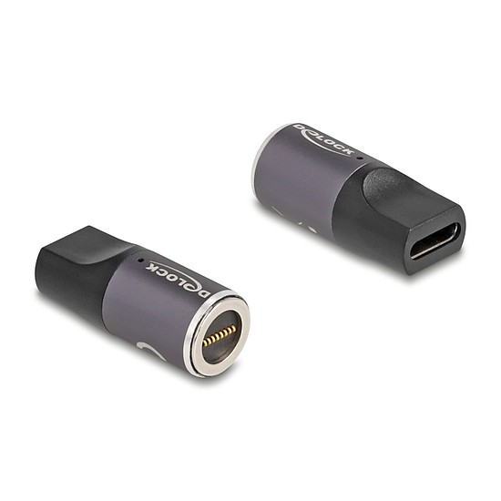 Delock Adapter Lenovo Laptop töltő kábelhez USB Type-C anya mágneses 8 tűs konnektor