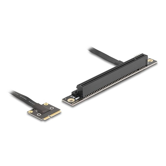 Delock adapter Mini PCIe apa PCIe 3.0 x16 slot 90 -os szögben, 20 cm-es kábellel