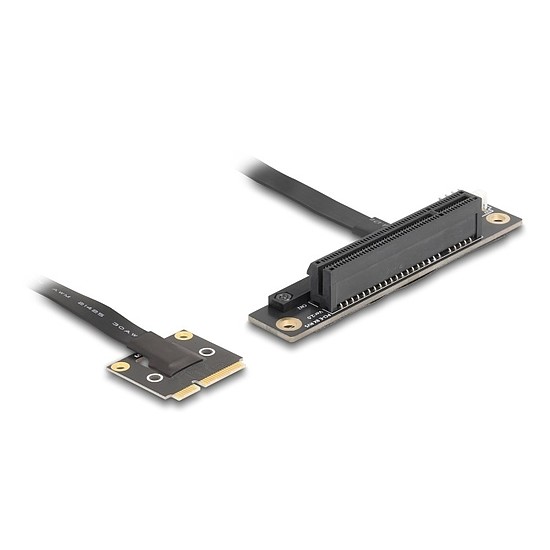 Delock adapter Mini PCIe apa PCIe 3.0 x8 slot 90 -os szögben, 20 cm-es kábellel