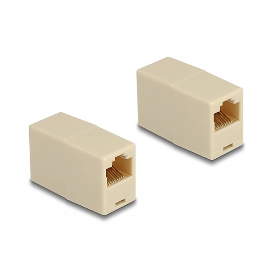 Delock Adapter RJ45 anya - RJ45 anya UTP bézs