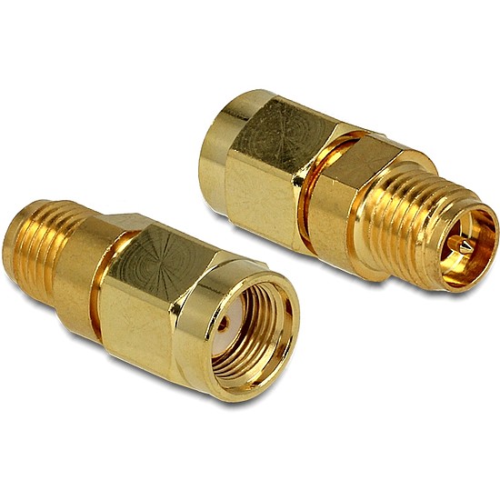 Delock adapter RP-SMA dugós metrikus menet> RP-SMA csatlakozó (88875)