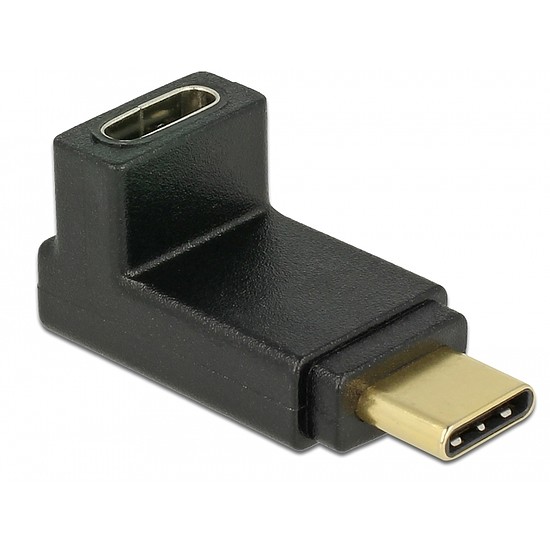 Delock Adapter USB 10 Gbps (USB 3.1 Gen 2) USB Type-C csatlakozó > csatlakozó ívelt felfelé / lefelé (65914)