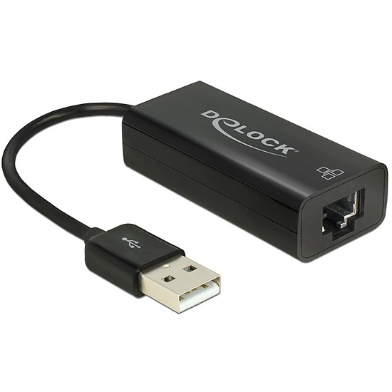 Delock Adapter USB 2.0 > LAN 10/100 Mb/s (62595)