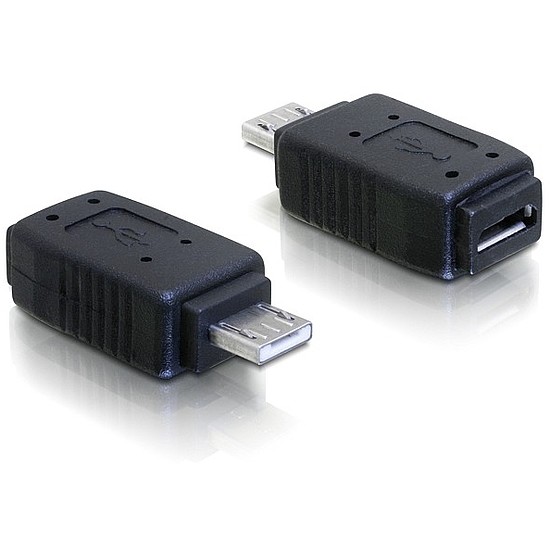 Delock Adapter USB micro-A+B female to USB micro A-male (65032)