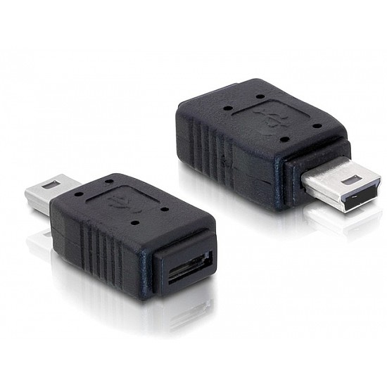 Delock Adapter USB mini apa > USB micro-A+B anya (65155)